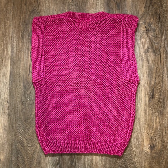 Vintage 80’s Chunky Cable Knit Sweater Vest - Picture 13 of 17